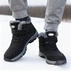 Мужские ботинки Бренд Обувь для скалолазания Мужская Спортивная на открытом воздухе Хлопок Oes Зимняя Подкладка из флиса Высокий верх Толстая подошва Скалолазание Повседневные Теплые ботинки
