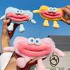 Funny Cartoon Sausage Mouth Monster Pendant Cute Big Mouth Monster Plush Big Eyes Cute Little Doll Toy