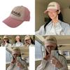 Fashionable Pink Baseball Cap For Women Summer Trendy Letter Embroidery Curved Brim Hat