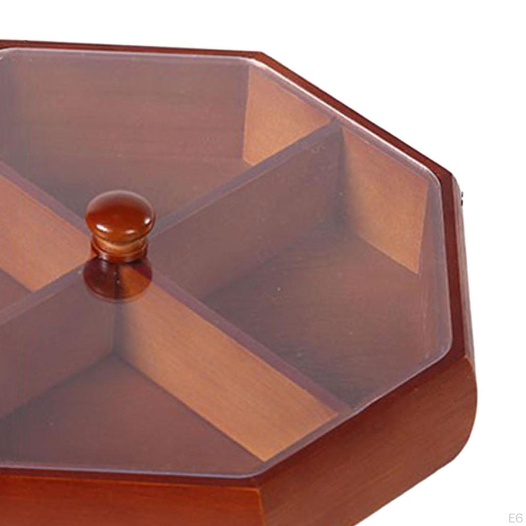 Divided Serving Tray Organizer Dustproof Snack Bowl for Spring Festival Year Dried