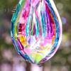 Faux Crystal Prism Sun Catcher Decoration Indoor Outdoor Garden Window Hanging Rainbow Maker Clear Waterdrop Hanging Ornament Pendant