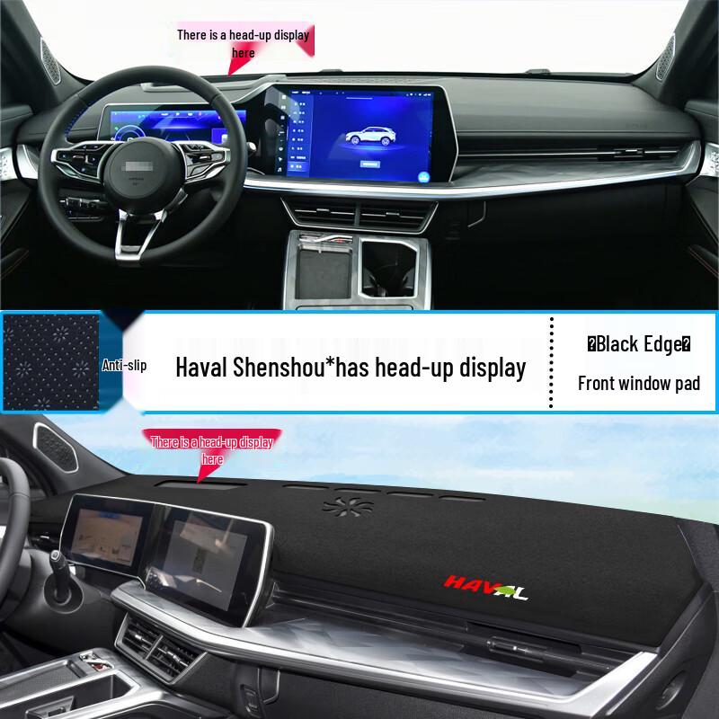 Коврик-тент на центральную консоль Haval Shenshou 2022: Теплоизоляция и Декорирование