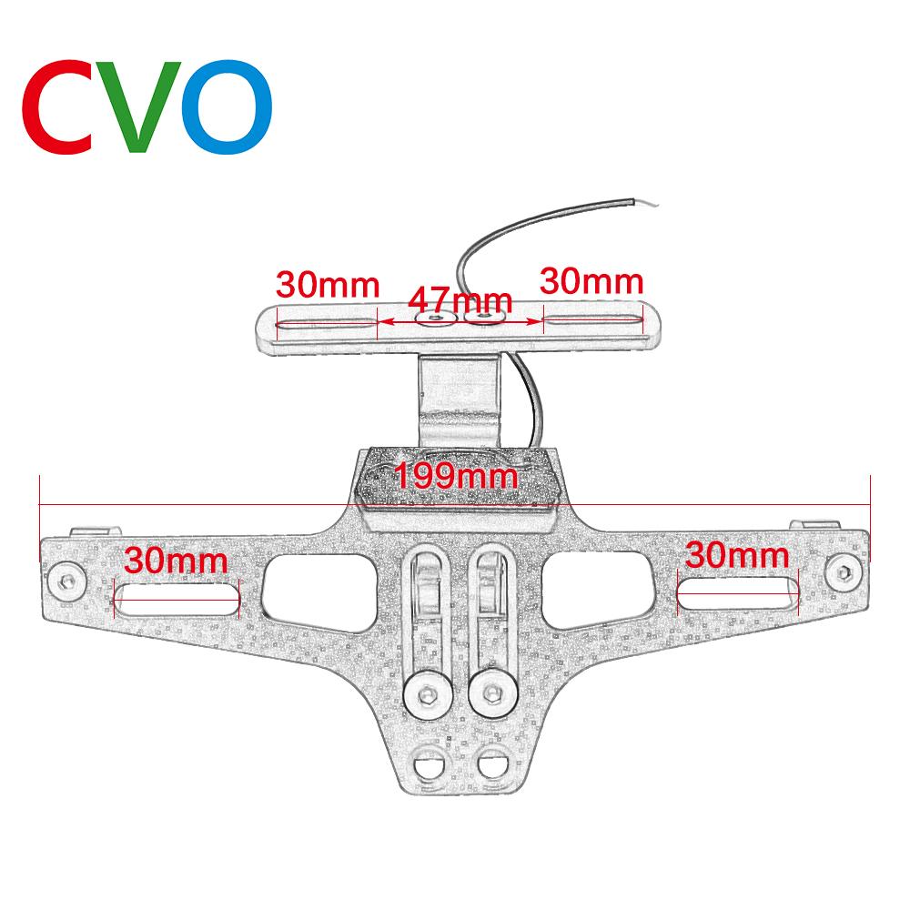 Универсальный держатель для мотоцикла с ЧПУ, алюминиевый держатель для номерного знака с регулируемым углом