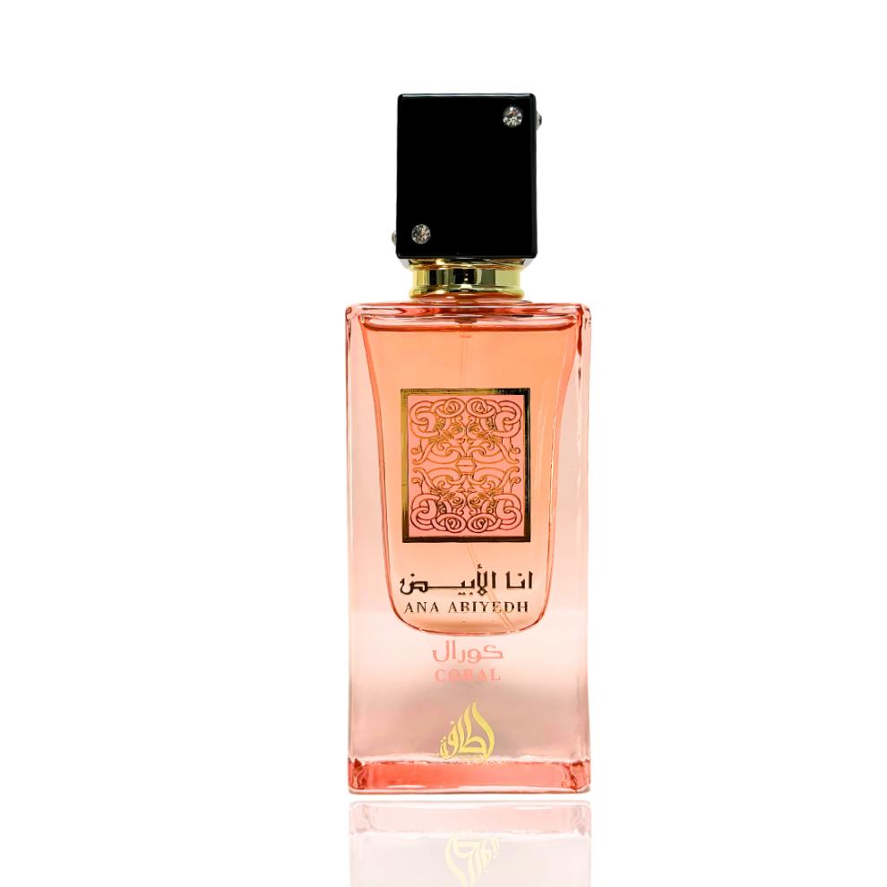 Lattafa Ana Abiyedh Coral for Unisex Eau de Parfum Spray 2.0 Ounce / 60 ml