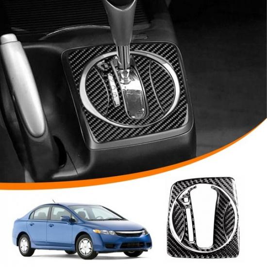 Для Honda Civic 8-го поколения 2006-2011 Накладка на панель переключения передач из углеродного волокна