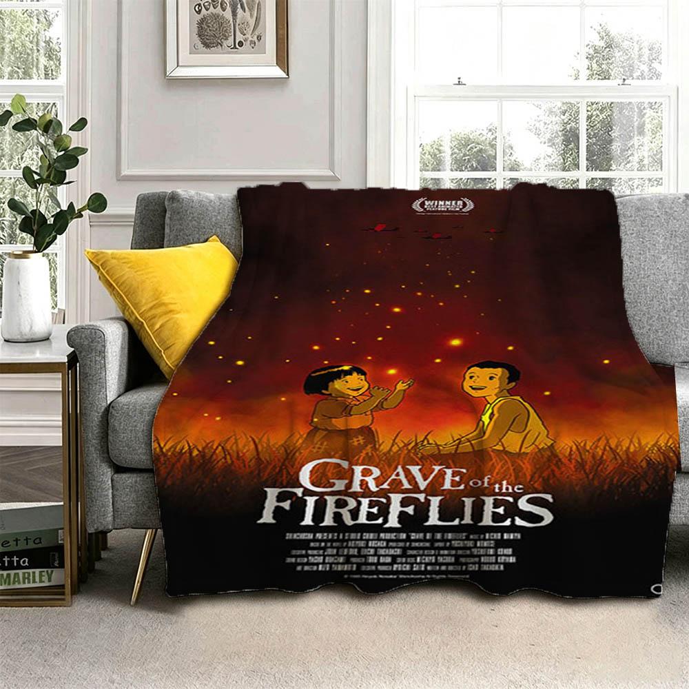 Новое Мультяшное одеяло G-Grave F-Fireflies Фильм 3D Фланелевое одеяло Мягкий плед Искусство Для домашнего декора Спальни Кровати Дивана Пикника Подарок для фанатов