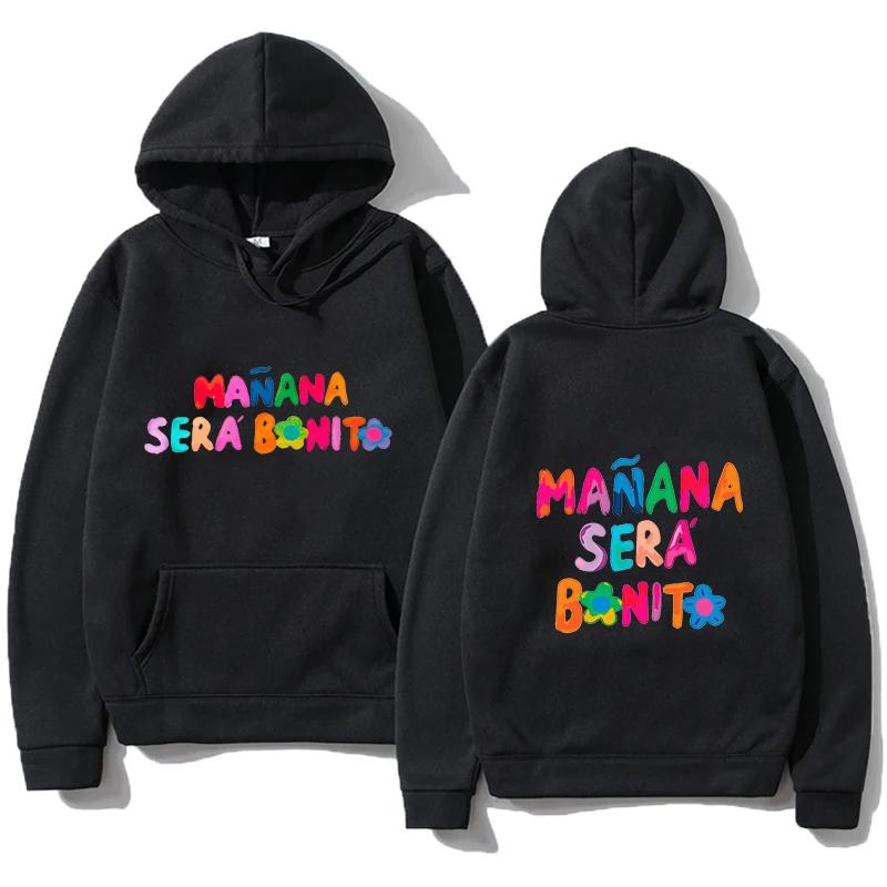 Men's Hoodies Manana Sera Bonito Bichota Karol G Women Sleeve Print Women Graphic Hooded Sweatshirt Clothes