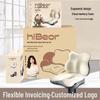 Hala Bear Lumbar Support Cushion Set - Car and Office Backrest for Long Seating