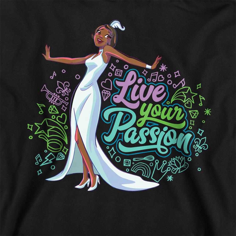 The Princess and the Frog Childrens/Kids Live Your Passion Tiana Heather Hoodie