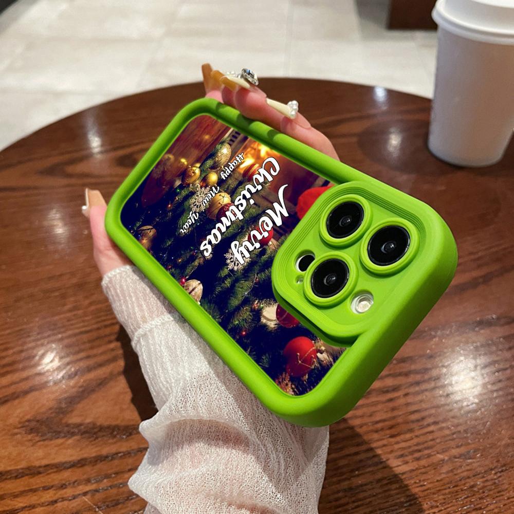 N114 Веселого Рождества desig art С Новым годом Мягкие чехлы для телефонов Angel Eyes для iPhone 16 15 14 13 11 Pro Max 8 7 6s Plus 12 XR XS Max Противоударный чехол