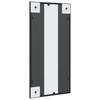 Wall Mirror Black 30x60 cm Rectangular Iron