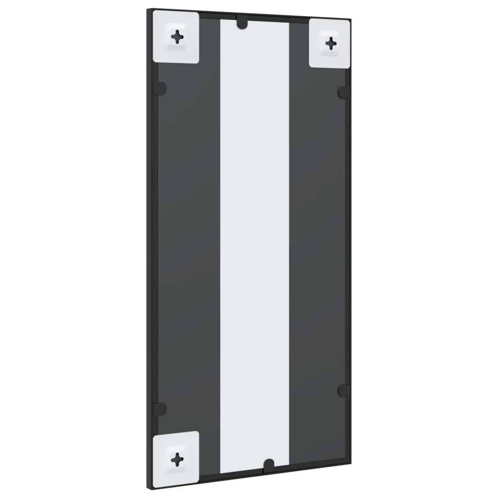 Wall Mirror Black 30x60 cm Rectangular Iron