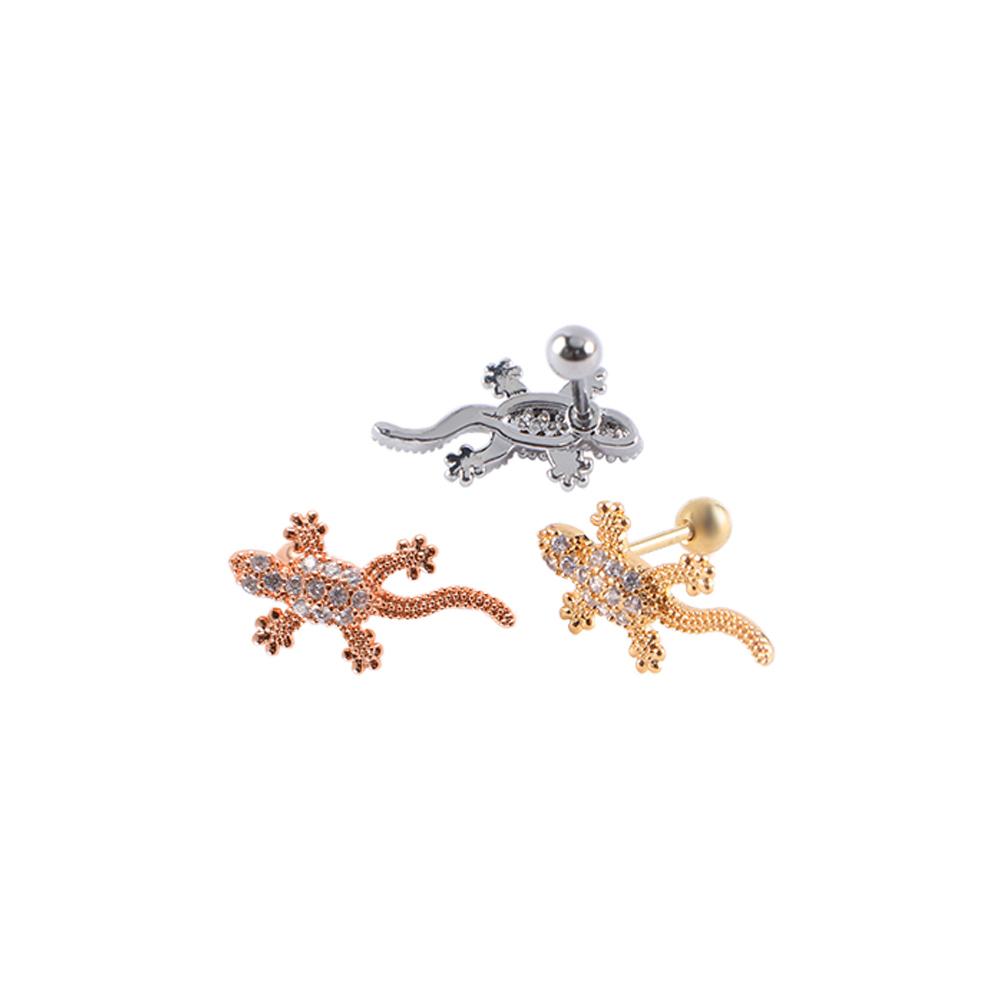 Lizard Cartilage Tragus Screw Back Helix 1Pc Fashion Accessories Piercing Jewelry Ear Stud Earring
