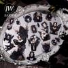 JIANWU Серия «Ночь падает» Винтажные Темные Цветы Персонаж Пейзаж Материалы Коллаж ПЭТ Стикер Креативный DIY Журнал Канцелярские товары