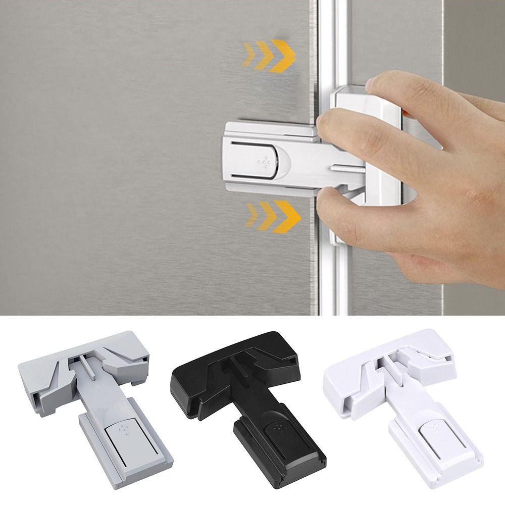 Anti-pinch Cabinet Door Lock Self-adhesive Drawer Lock for Child Security Protection