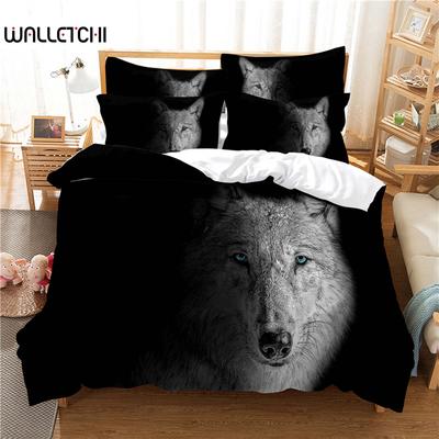 Комплект постельного белья Snow Wolf, пододеяльник, комплект постельного белья с 3D-печатью, комплект постельного белья размера Queen, модный дизайн