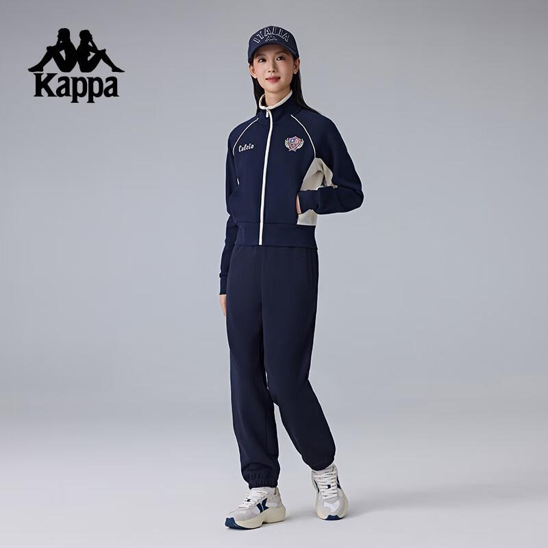 Kappa Женская ретро-трикотажная куртка-бомбер в стиле колор-блок