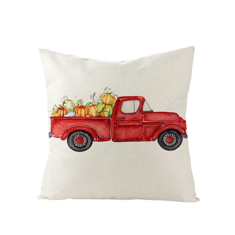 Home Thanksgiving Pumpkin Polyester Pillow Cover Home Sofa Pillow Cushion Cover