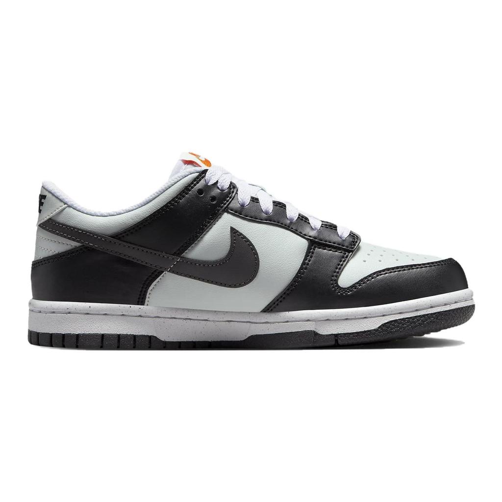 Nike Dunk Low GS Black Bright Mandarin Kids Sneakers Light-Silver Medium-Ash FN7784-001