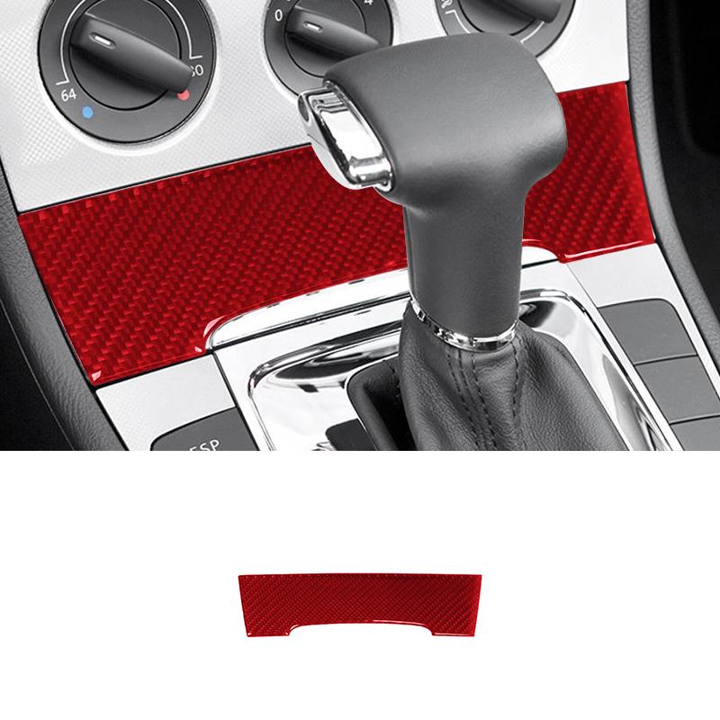 Real Carbon Fiber For Volkswagen Passat 2006-2011 Car Center Control Gear Shift Panel Ashtray Sticker Interior Accessories