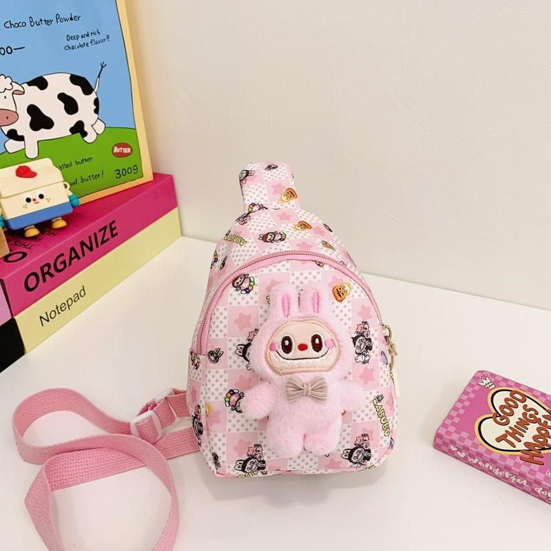 Plush Cozy Cartoon Radish Sling Backpack For Boys And Girls Breathable And Lightweight For Use Daily