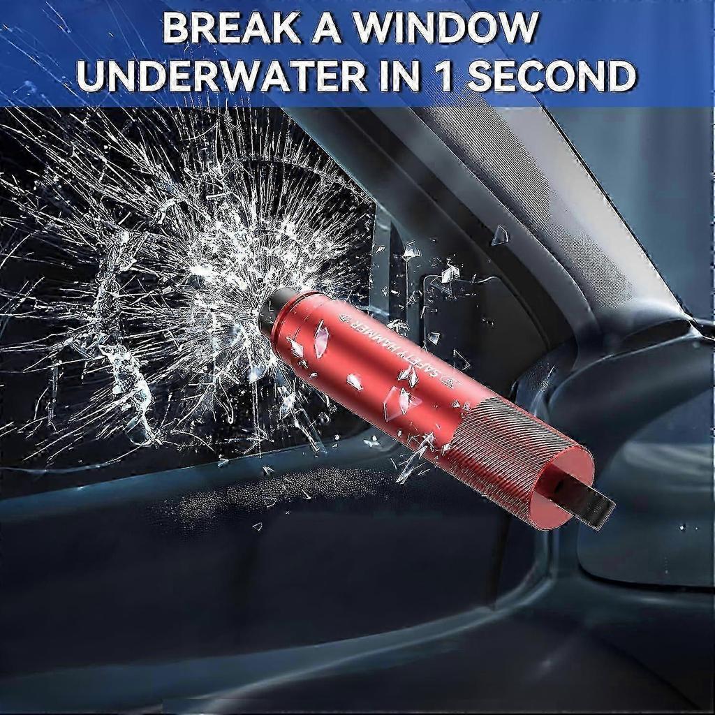 Window Breaker Seatbelt Cutter Pack of 4 - Emergency Car Safety Hammer