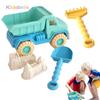 Kids Beach Sand Toys Set Travel Beach Toy Sand Castle Building Kit for Boys and Girls Large Sand Shovel Outdoor Party Gift
