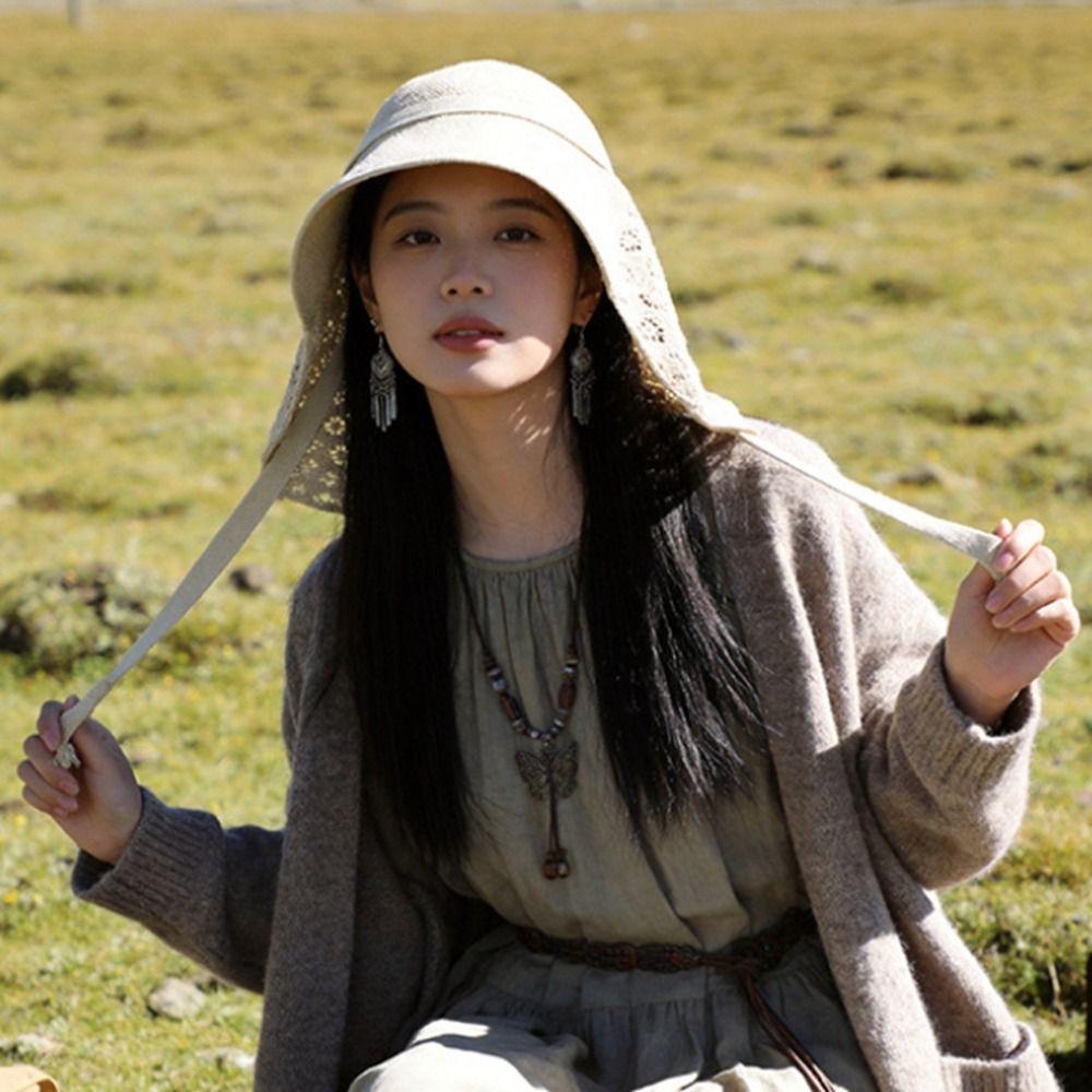 Breathable Weaving Fisherman Hat Foldable Beach Hat Korean Bucket Hat Women