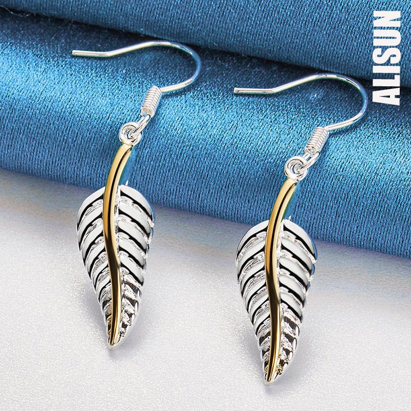 Серьги-перья для пирсинга из стерлингового серебра 925 пробы, модные свадебные украшения