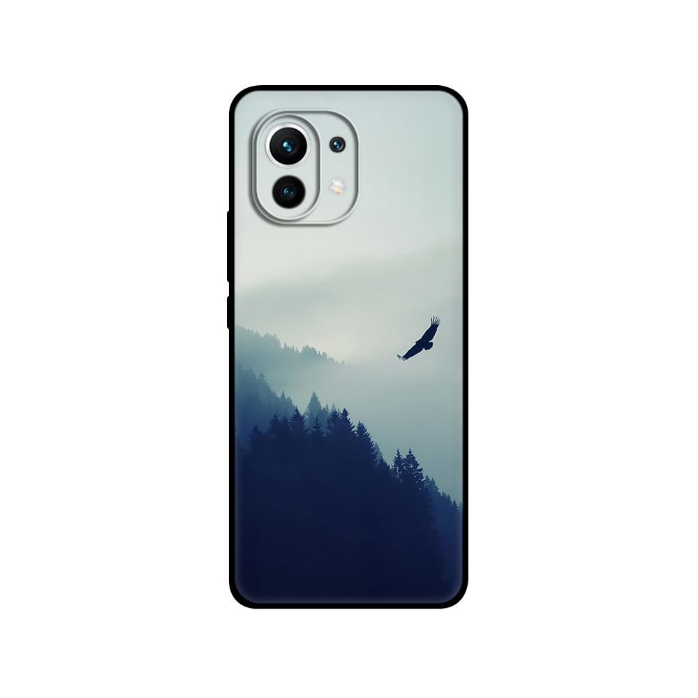 Для Xiaomi Ми 11 | Ми 11 Лайт 5G NE 4G | Задняя крышка корпуса Mi 11i для Xiaomi Mi 11 Ultra, силиконовый чехол, черный чехол из ТПУ