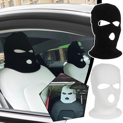 1 шт. Прикольная маска-чехол на сиденье автомобиля, вязаная шапка с изображением человека, противоугонные аксессуары для подголовника, предупреждение для автомобиля, Хэллоуин, Декор, Co C0E8