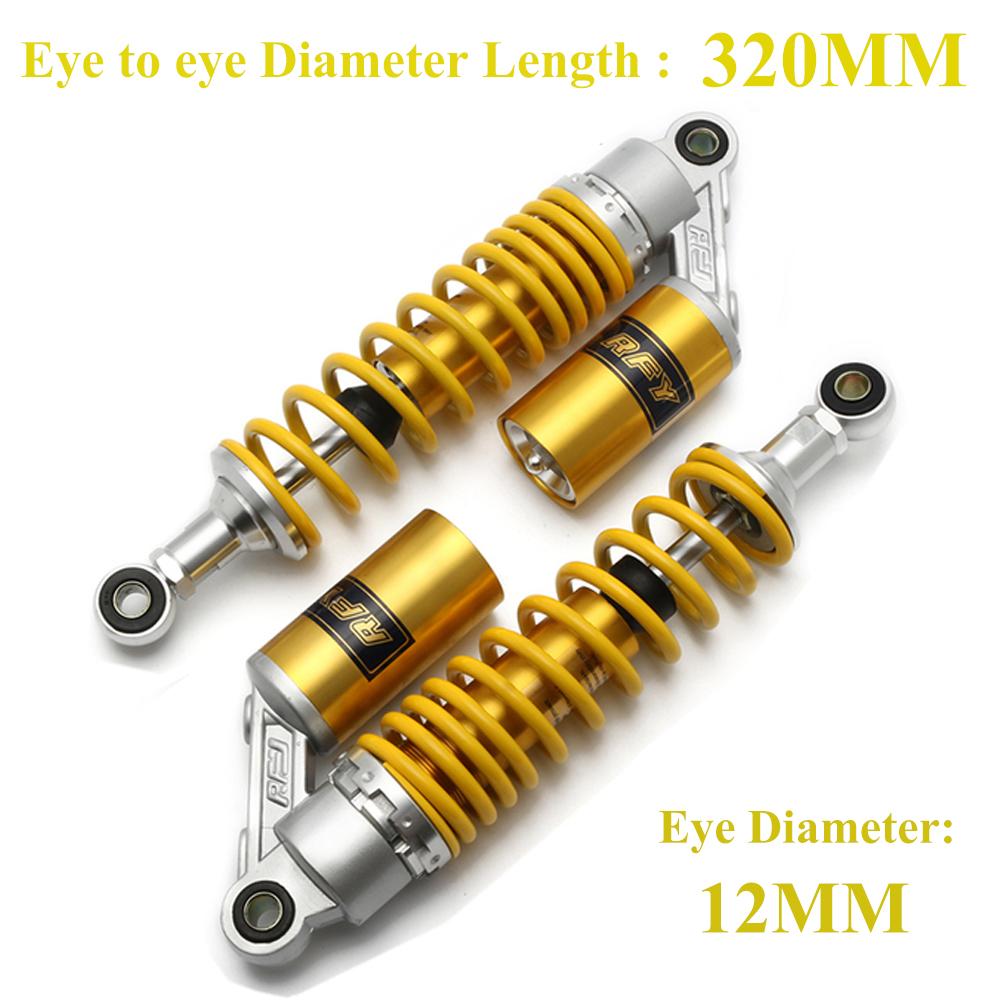 280 мм 320 мм 340 мм 380 мм Мотоциклетный воздушный амортизатор Задняя подвеска ATV Quad Scooter Dirt Bike Motor D30