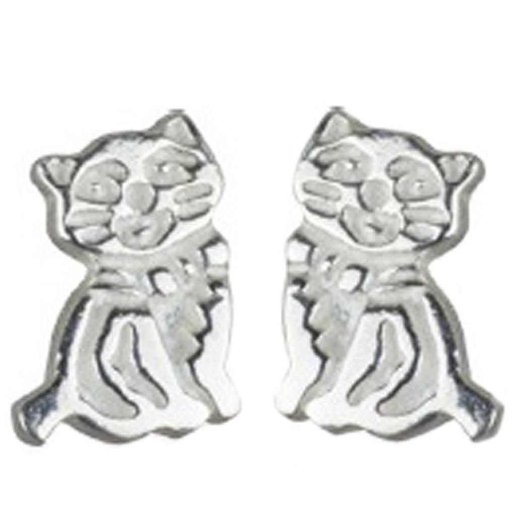 Les Trésors De Lily [Q2957] - Silver 'Chatons' Earrings - 8x5 Mm
