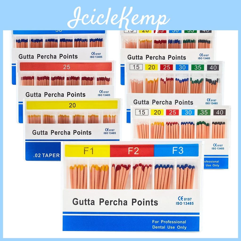 Percha Box 1 Стоматологические штифты гуттаперчевые Материал Конусность 020406 1540 Смешанные F1 F2 F3 Смешанные