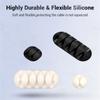 3pcs USB Cable Silicone Organizer Wire Winder Earphone Holder Cord Clip Phone Cables Tie Fixer Wire Management For Office Home