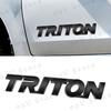 1Pcs 3D ABS Plastic Sticker Tail Decoration Badge Auto Rear Trunk Emblem For Triton Letter Logo Accessories