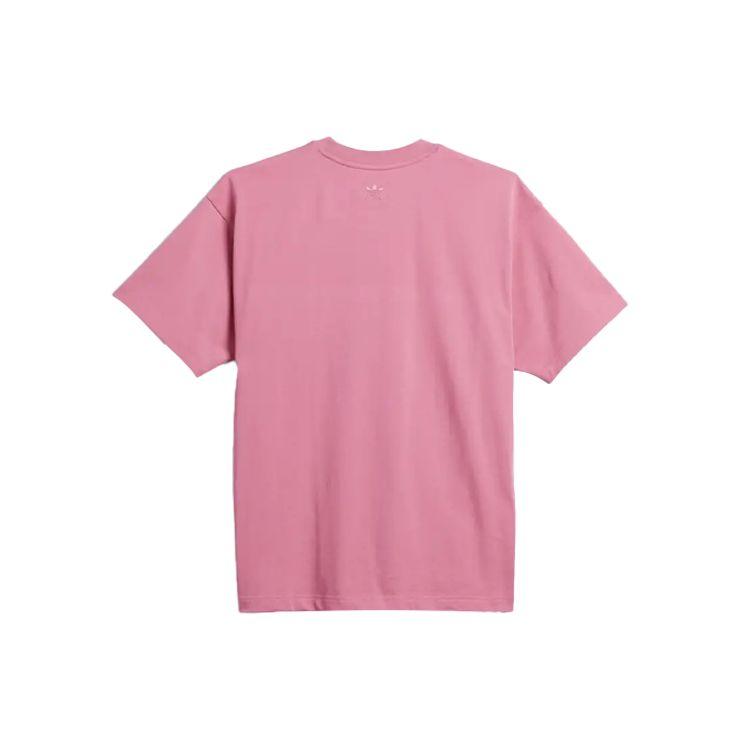 Adidas Originals X Pharrell Williams Collaboration Solid Sports Crew Neck T-Shirt Unisex Tops Pink HF9954