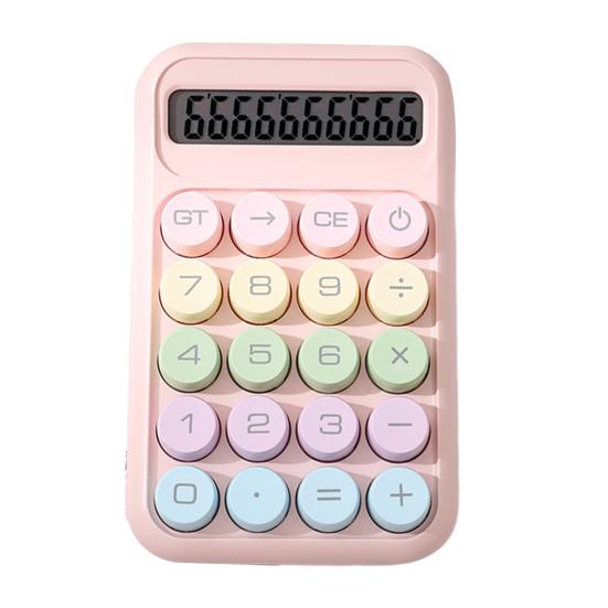 Yousheng 10 Digits Calculator with Big Button 15-Degree Tilt Design LCD Display Mechanical Switch Portable Aesthetic Calculator