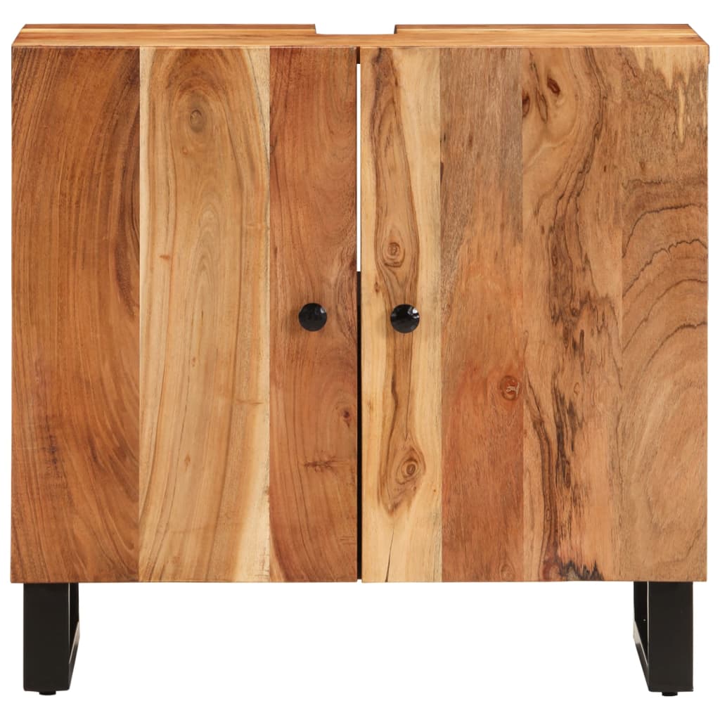 Solid Wood Washbasin Cabinet Acacia and Engineered Wood