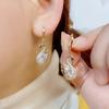1 пара золотых сережек-подвесок в виде лебедя с цирконами, сверкающие и элегантные, повседневные, для вечеринки, подарок, Элегантные серьги-подвески в виде лебедя, роскошные