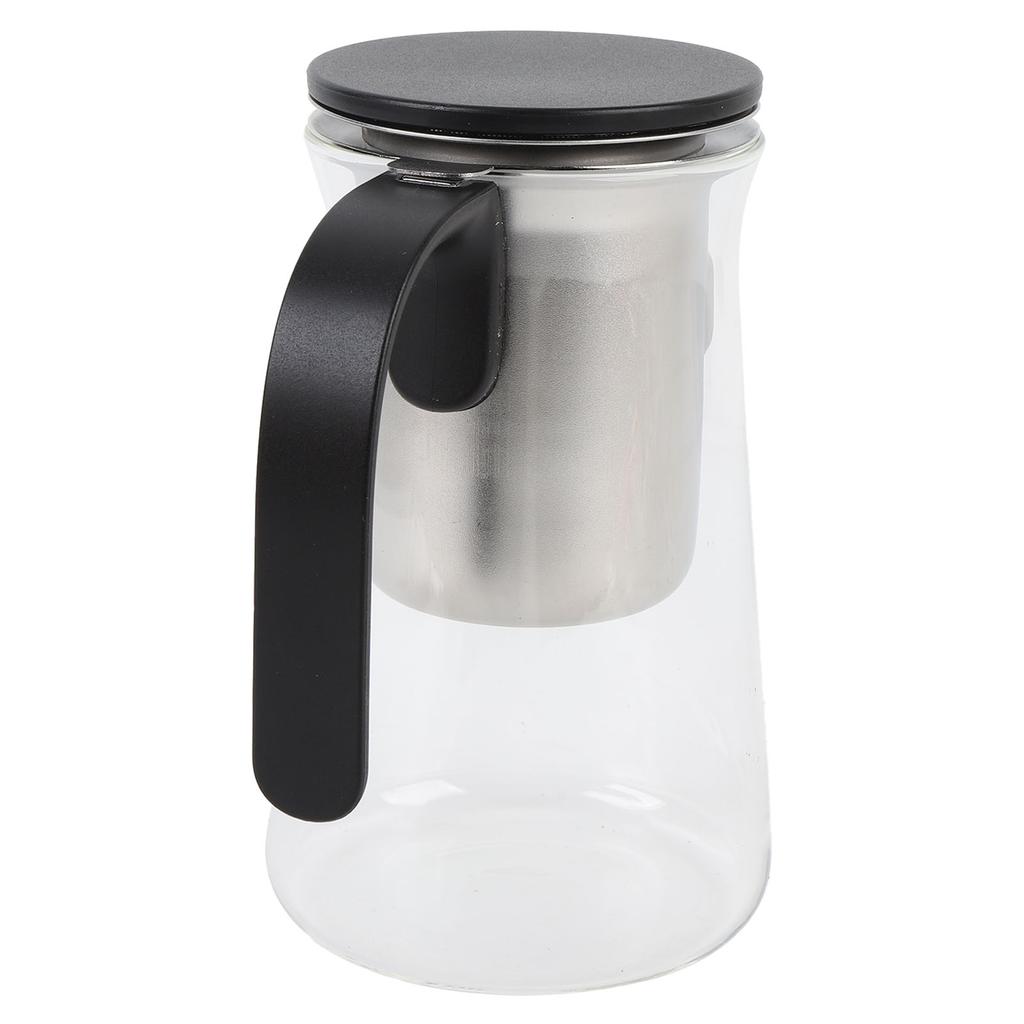 Glass Teapot Creative Magnetic Press Control Water Separation Tea Pot for Blooming Tea