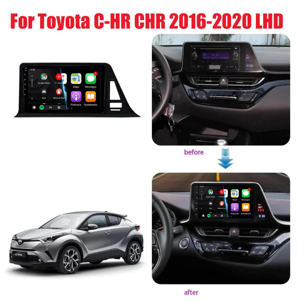 Автомобильное радио Android 14 Carplay для Toyota C-HR CHR 2016 2017 2018 2019 2020 Мультимедиа Видео Плеер Навигация Стерео GPS 2din DSP