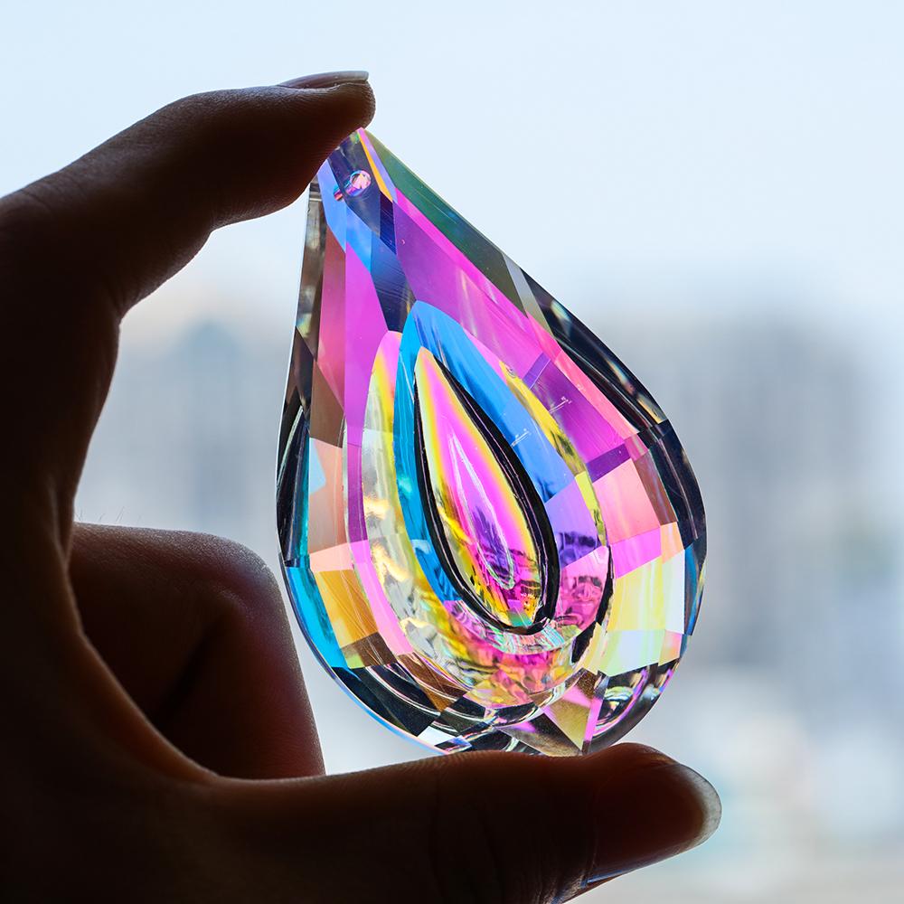 Decor Refurbishing Rainbow Sun Catcher Chandelier Crystal Lamp Lighting Accessories Prism