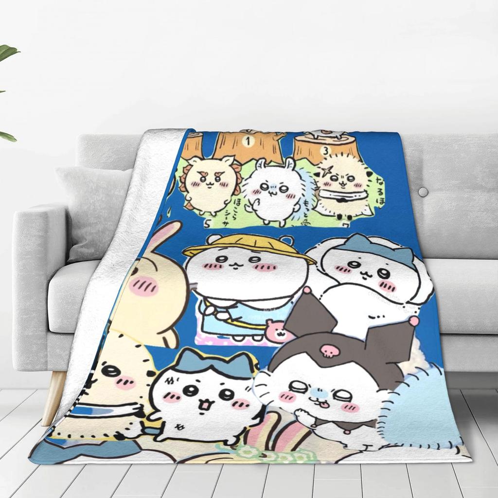 Милая коллекция Чиикавы Теплое мягкое одеяло Для девочек и мальчиков Плюшевое одеяло-плед Новинка Домашний декор Фланелевое покрывало Покрывало для дивана-кровати