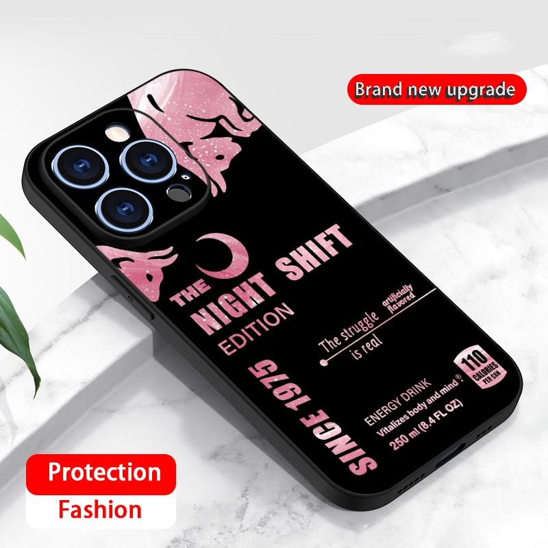 Чехол для телефона Star Bull Energy Drink ночная смена Для iPhone 17 16 16e 15 14 13 12 Plus Mini Pro Max Мягкая черная Ударопрочный чехол