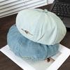 Love Metal Sign Cowboy Berets for Women Blue Denim Washed Cotton Octagonal Painter Hat Korean Casual Versatile Retro Newsboy Cap Vintage Painter Hats