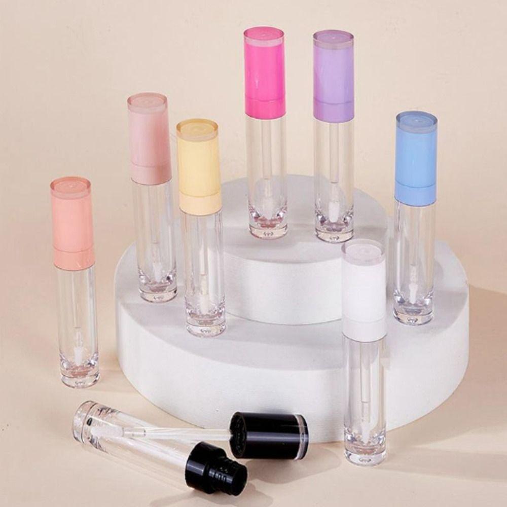 Заправляемый тюбик для блеска для губ с кисточкой пустой косметический контейнер DIY контейнер для блеска для губ инструмент для макияжа