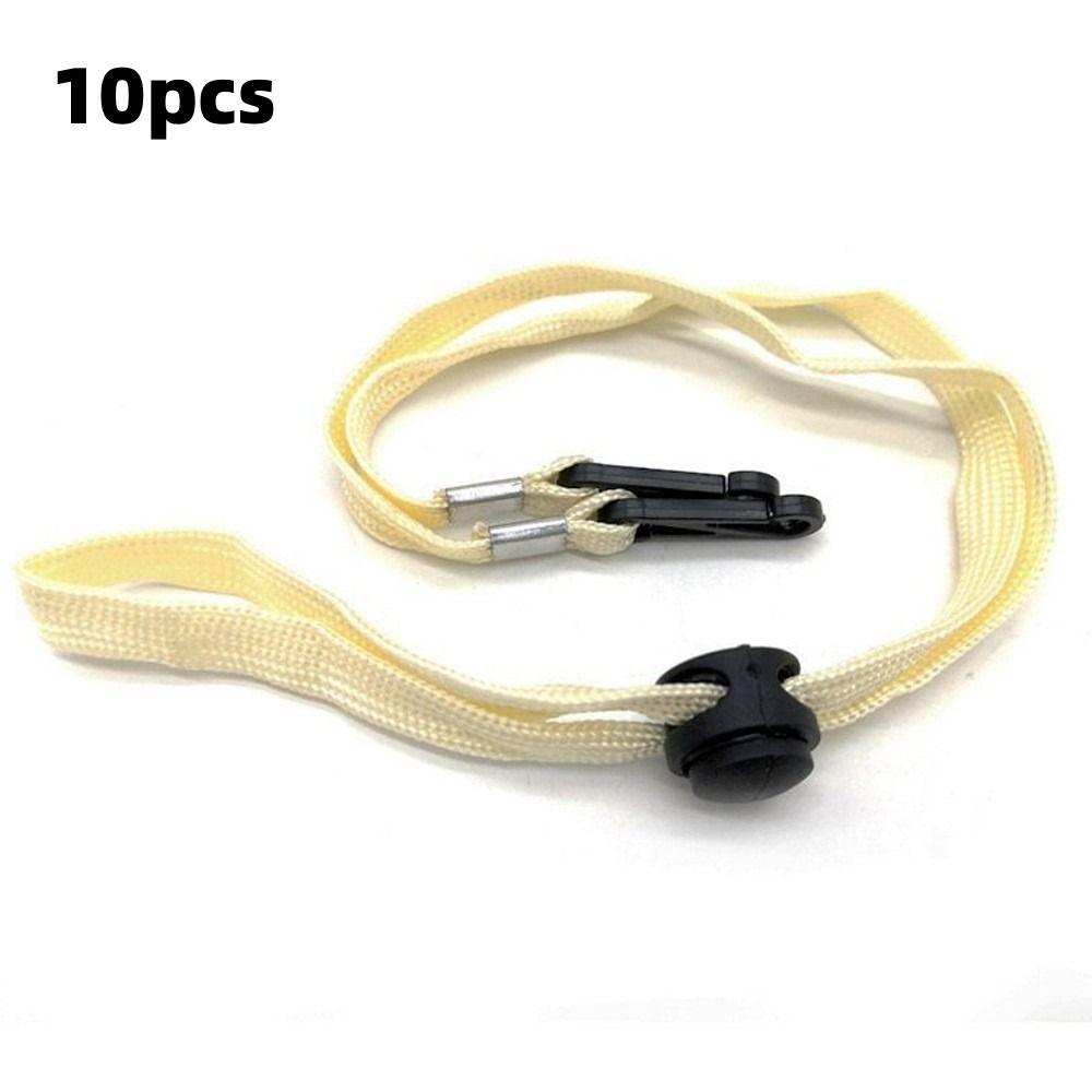 10pcs 70cm Hat Chin Cord Anti-lost Adjusting Rope New Windproof Hat Strap Sun Hat
