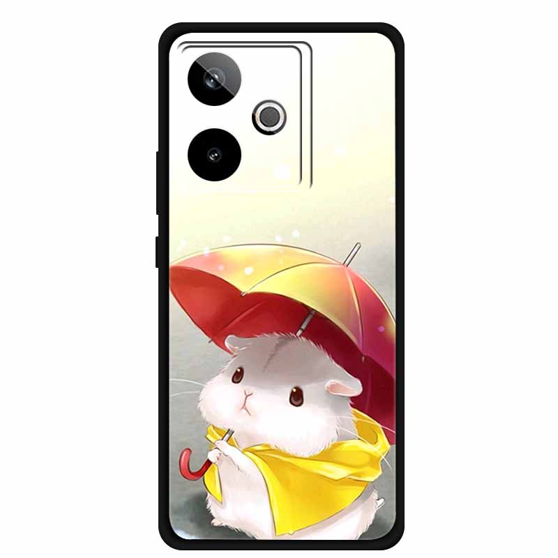 Для Realme GT 7T GT7 Чехол Крутое Животное Защитная Силиконовая Задняя Крышка Чехлы Для Realme GT 7 Черный Телефон Funda Realme GT 7T Coque