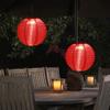 Yousheng 25/30см Складной Солнечный Фонарь с Ручкой IP44 Водонепроницаемый Уличный Садовый Подвесной Китайский Традиционный Декоративный Светодиодный Тканевый Фонарь